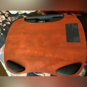 Portable Laptop Desk w/Tablet Slot, Removable Cushion, Great for Home & Office